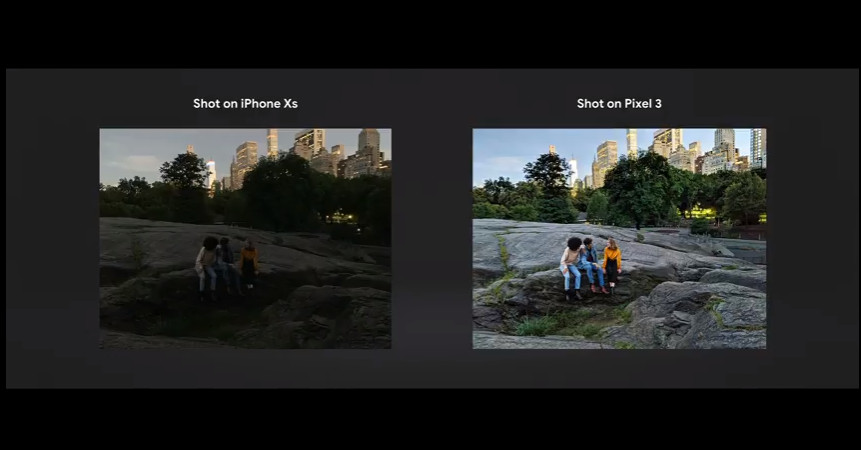 iPhone Xs Vs Pixel devices Photo