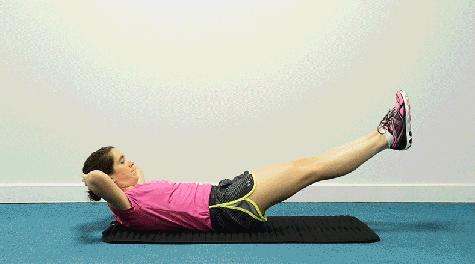 #6. Exercises for abdominal muscles with two legs