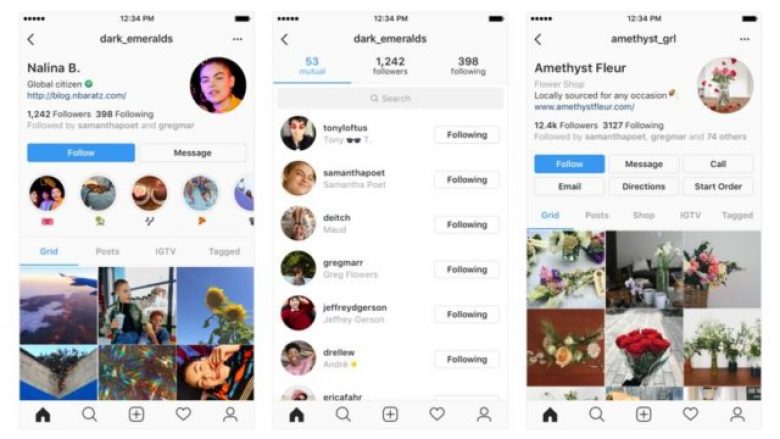 Instagram is testing design changes to user profiles