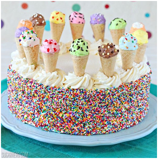 Ice-Cream Birthday Cake