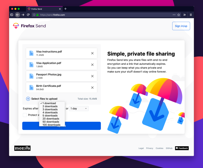 Firefox Send