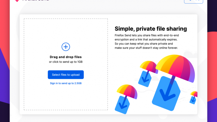 Mozilla launches encrypted file-sharing service