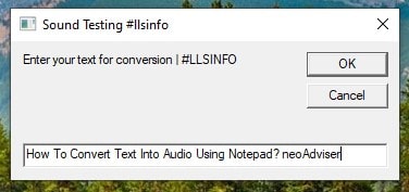 Text To Audio Notepad Interface