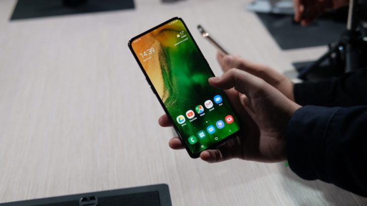 Galaxy A80 has a rear camera that is selfie at the same time