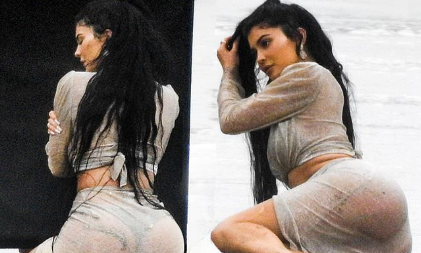 Kylie Jenner "raised" the temperatures while posing with ...