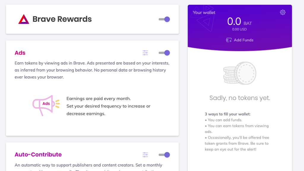 Brave Browser/Contribute to websites and content creators Brave Browser/Contribute to websites and content creators
