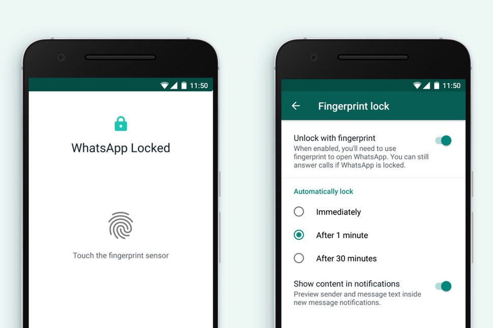 Enable Fingerprint Lock on WhatsApp For Android Devices