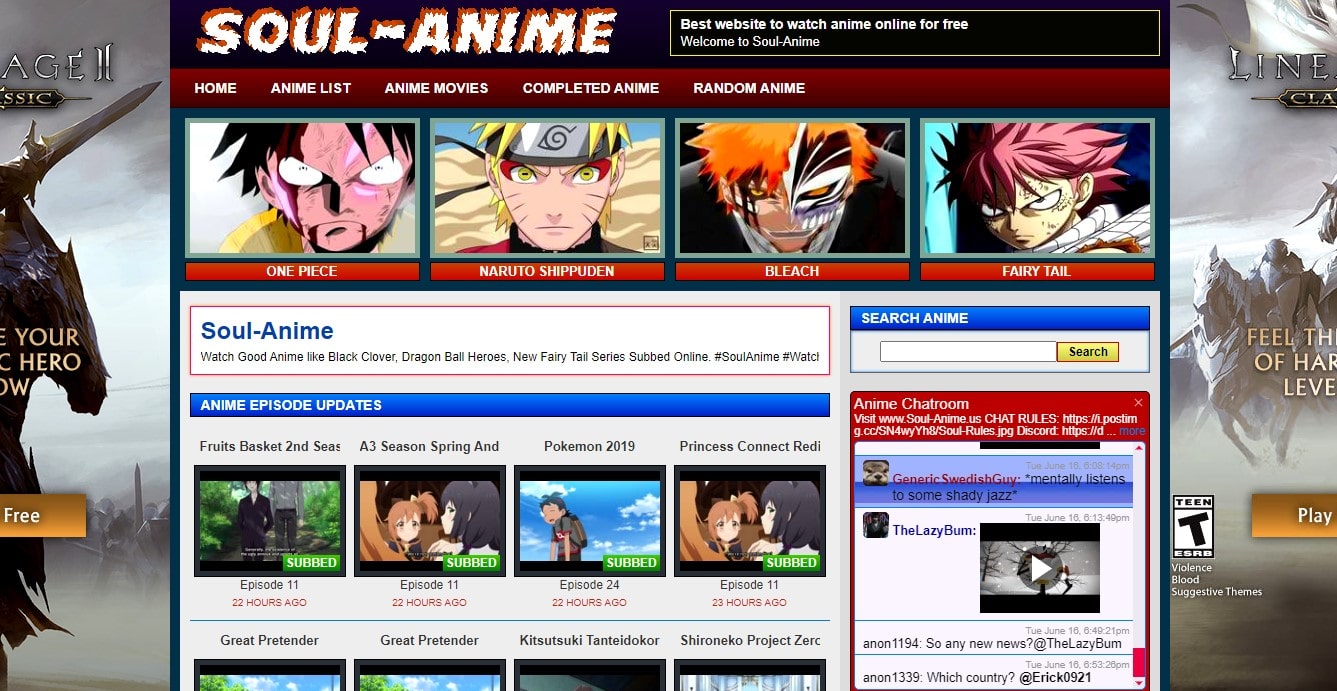 Watch Anime Online Websites