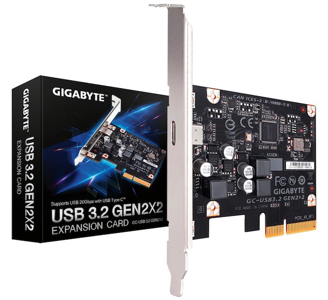 Gigabyte adds a 20 Gbps USB 3.2 Gen 2x2 PCIe card to its line