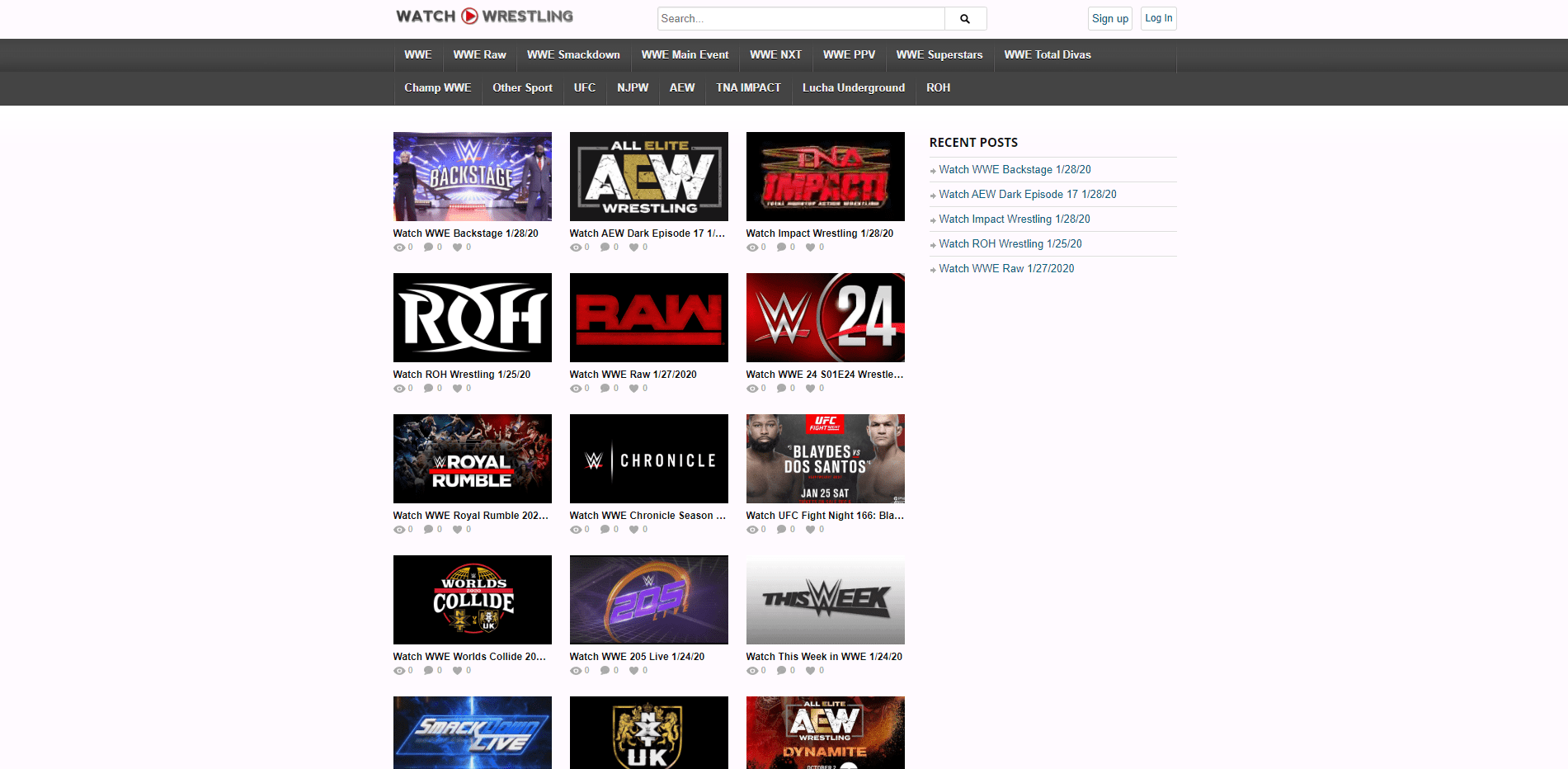 watch wrestling online