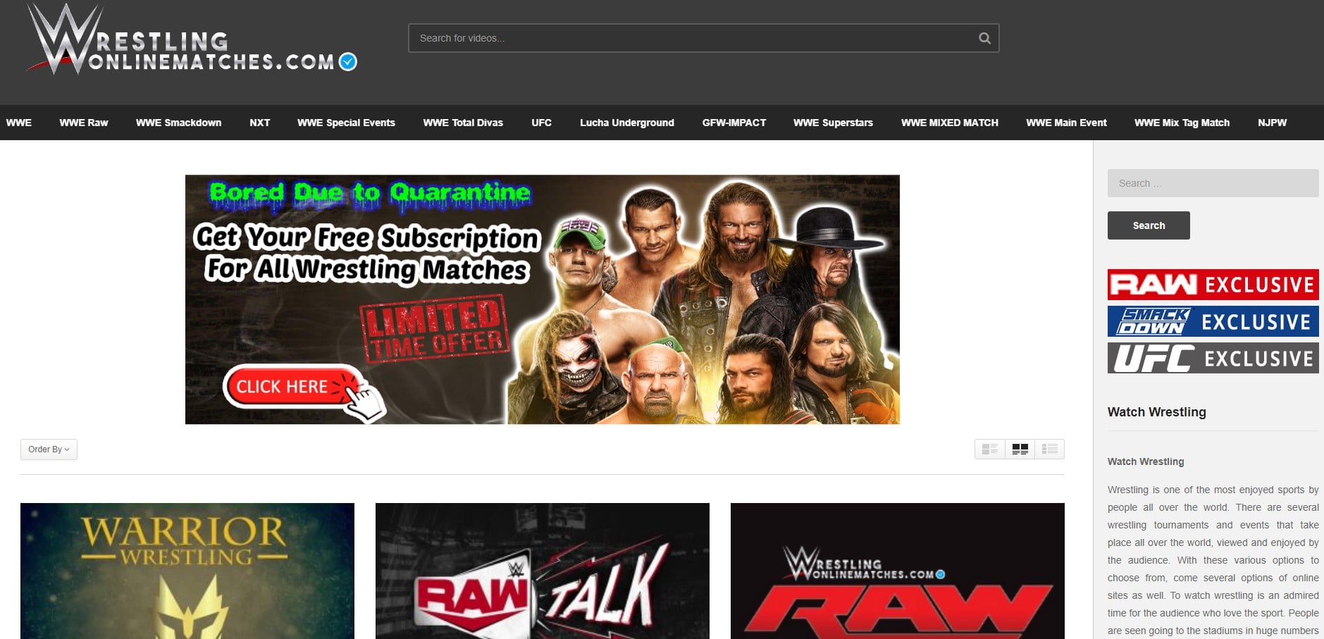 Wrestling Online Matches