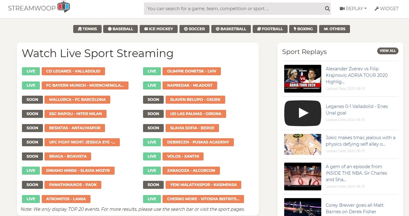 FirstRowSports Alternatives Top 20+ Live Sports Streaming Sites like FirstRowSports (2020) • neoAdviser