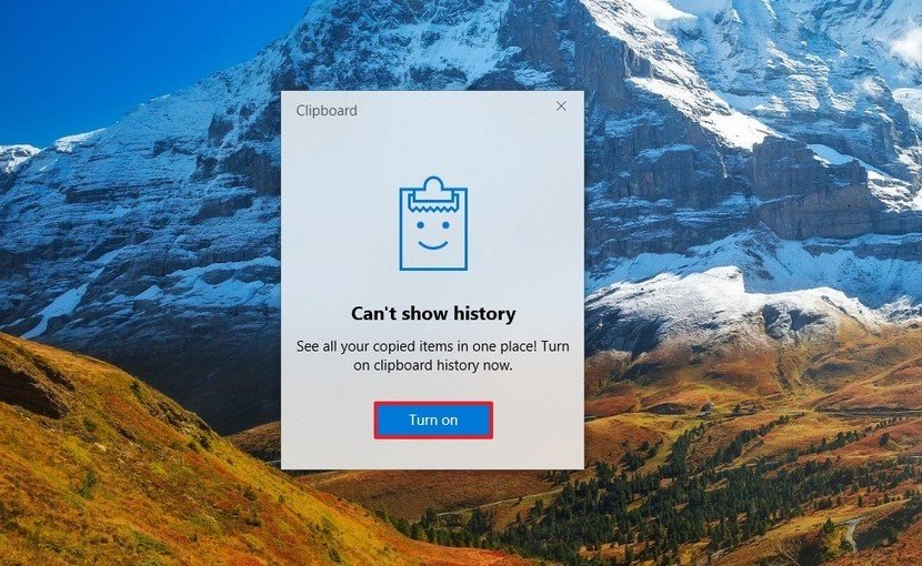 Activate Clipboard History Feature