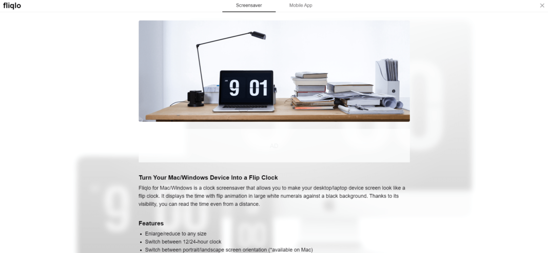 free digital flip clock screensaver with seconds