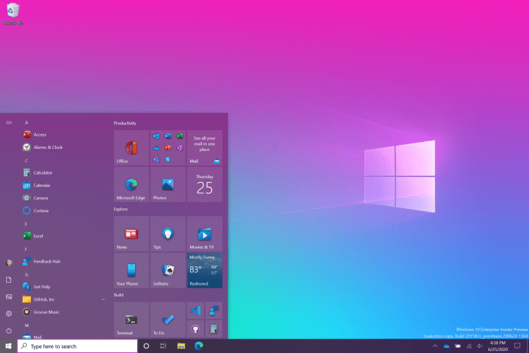 Windows 10 New Start Menu-min