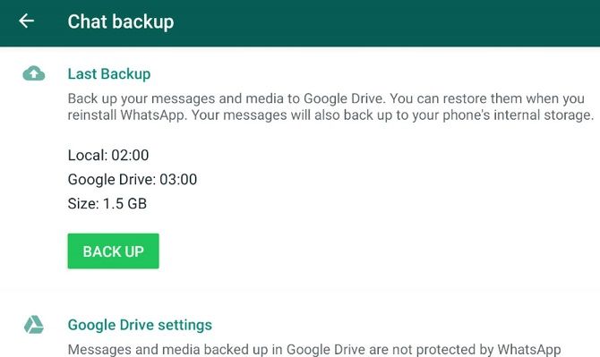 whatsapp backup issue 2021